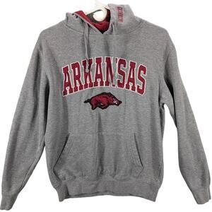Razorbacks Hoodie Mens Small Gray University of Arkansas Hogs sweatshirt Sports